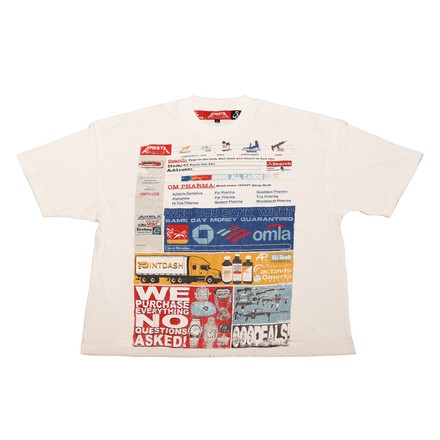 OMERTÀ ONLINE WHITE TEE BOXY FIT